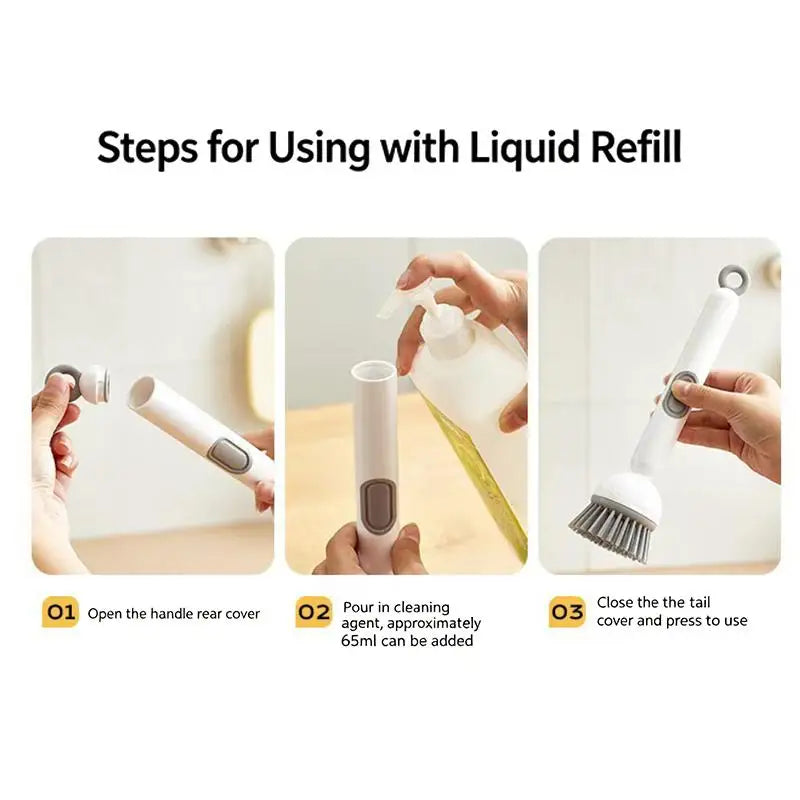Soap Dispensing Dish Brush – Effortless Kitchen Cleaning